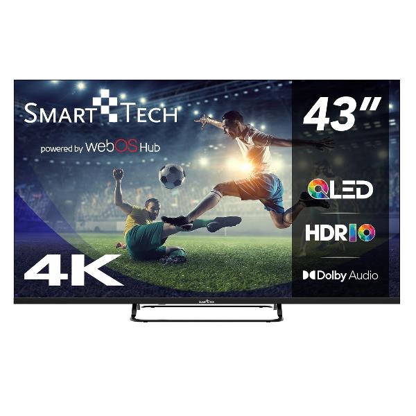 TV Smart Tech 43QW02V 4K UHD 43" QLED Web OS TV Smart TV