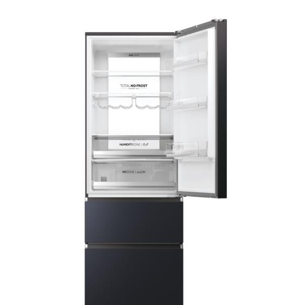 Frigorifero Haier HTW7720ENMB Combinato 3 Porte Nero 70cm Classe E