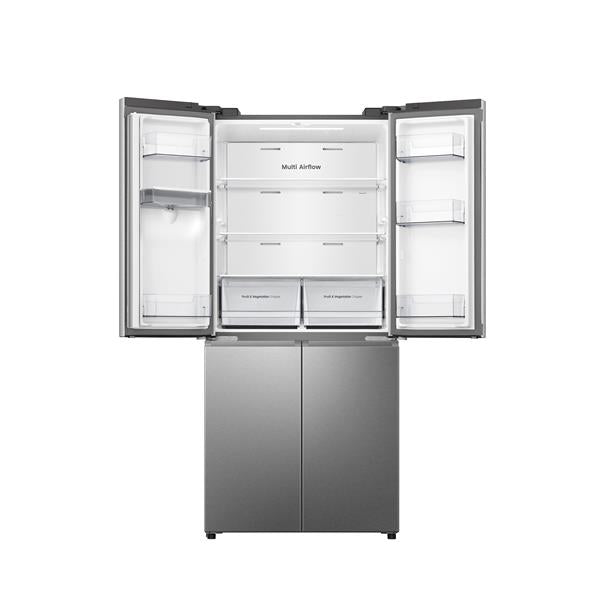 Frigorifero Hisense RQ5P470SMIE Libera Installazione Side by Side 4 Porte Slim Larghezza 80 cm Classe E Inox
