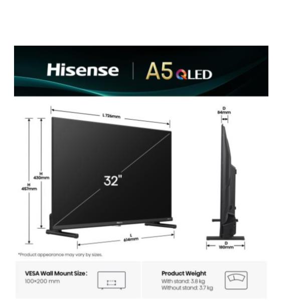 TV Hisense 32A59Q 32" A59Q QLED FHD SMART VIDAA U9