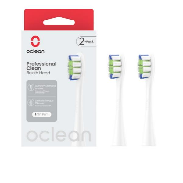 Testine Spazzolino Oclean PROFESSIONAL CLEAN -2 PACK WHITE Bianche