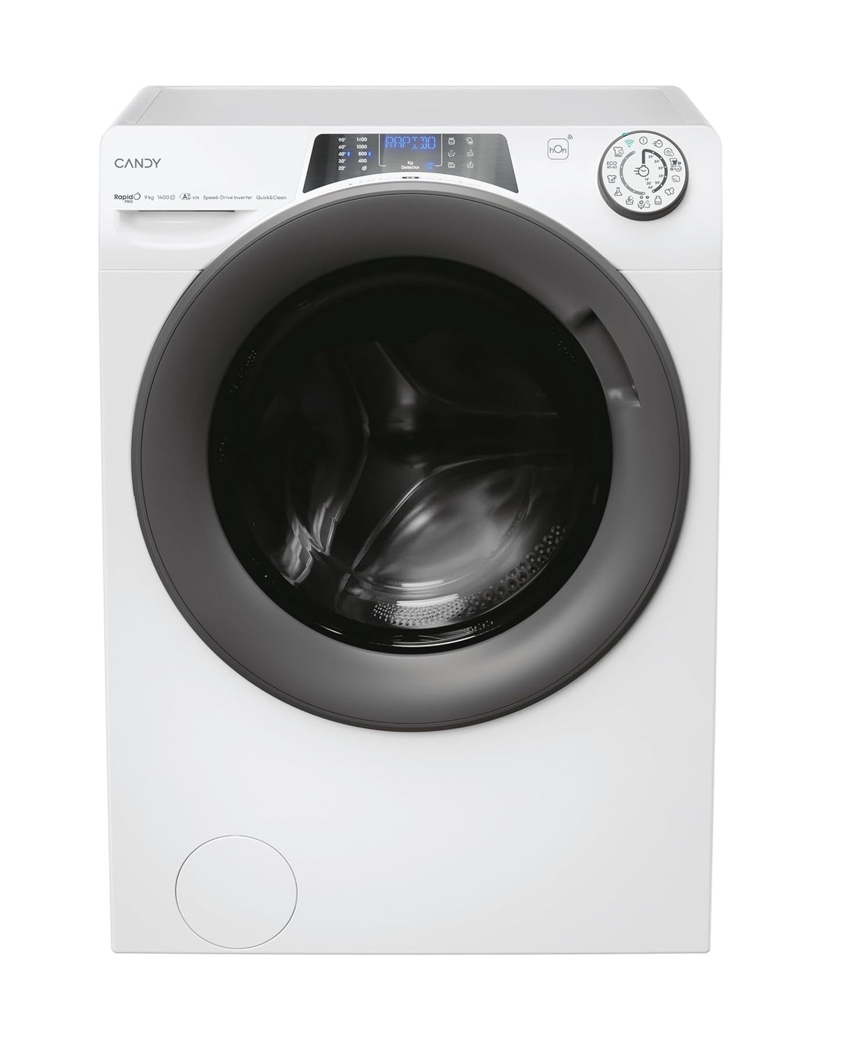 Lavatrice Candy RP496BWMR9/1-S 9 Kg Classe A-30% Profondità 54 cm 1400 giri Inverter Funzione Vapore Wi-Fi