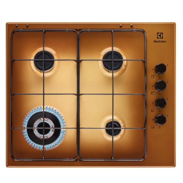 Piano Cottura Electrolux EGS6414T Gas 4 Fuochi Colore Terra di Francia 60 Cm