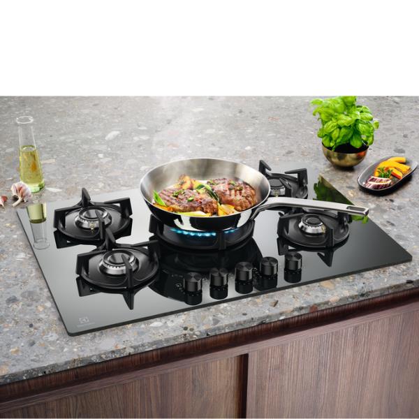 Piano Cottura A Gas Electrolux EGG75372M 75Cm 5 Fuochi Specchio