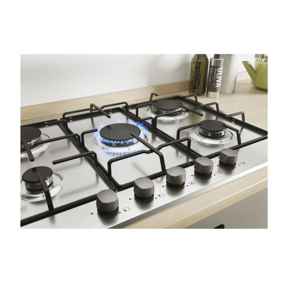 Piano Cottura A Gas Candy CHW7X 5 Fuochi 75cm Inox