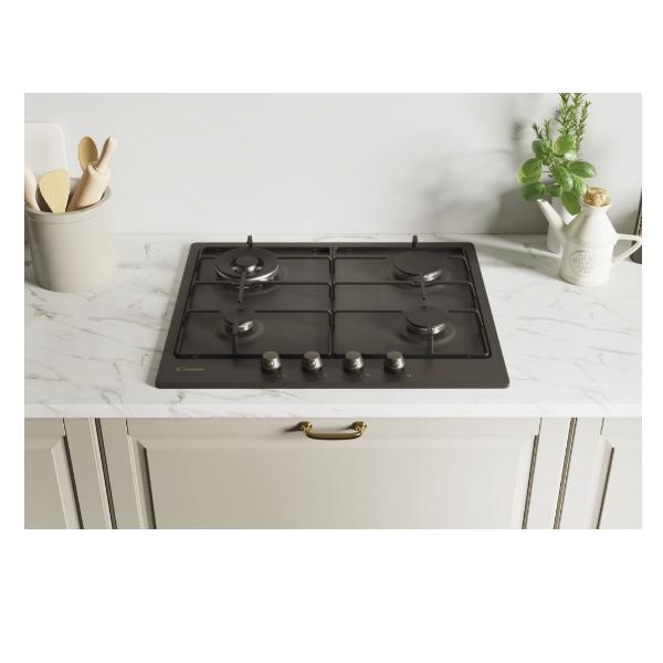 Piano cottura Candy BR4WGTGH 4 fuochi Nero 60cm