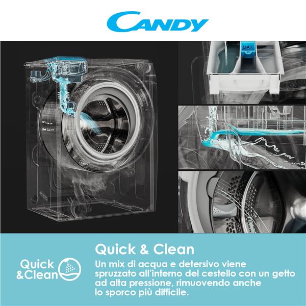 Lavasciuga Candy ROW51066DWMST-S 10/6KG Classe D 1500 giri RapidÓ