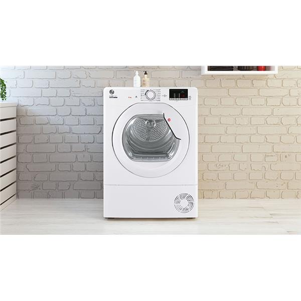 Asciugatrice Hoover HLE H8A2DE-S Libera installazione 8Kg Classe E Pompa Di Calore