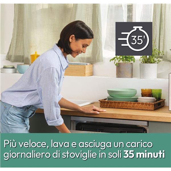 Lavastoviglie Candy CF 6B4S1PX Libera installazione Classe B 16 Coperti Inox