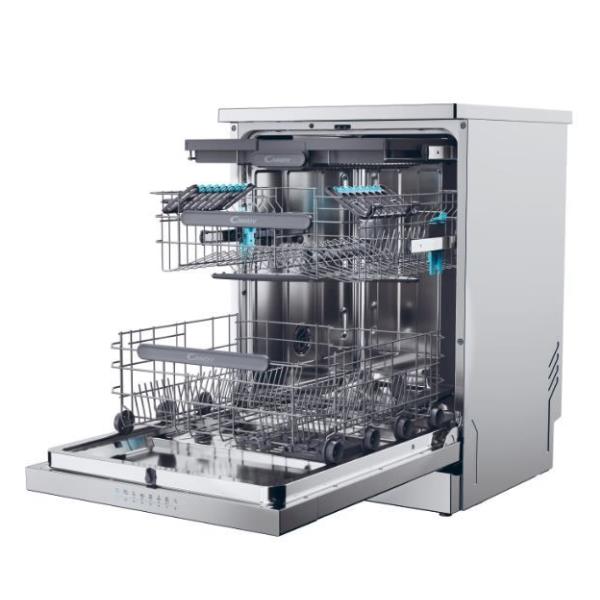 Lavastoviglie Candy CF 6C4F1X Libera installazione Classe C 16 Coperti Inox