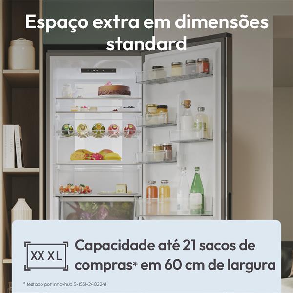 Frigorifero Candy CNCQ2T618EX Combinato Classe E Nofrost 185cm