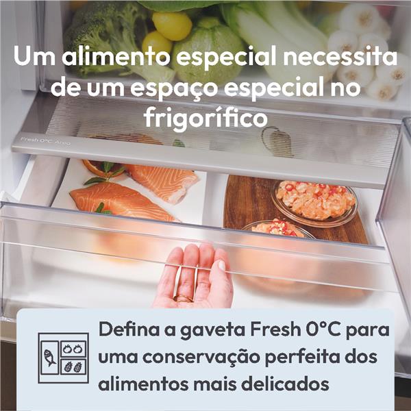 Frigorifero Candy CNCQ2T618EX Combinato Classe E Nofrost 185cm