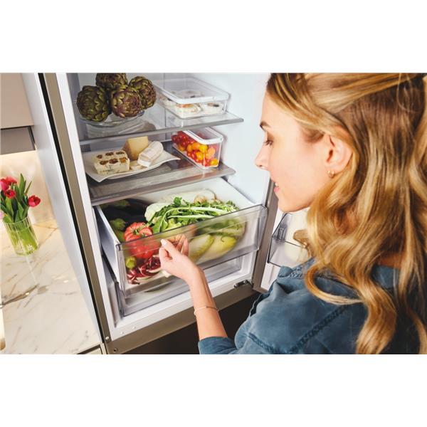 Frigorifero Candy CNCQ2T620EX Combinato Classe E Inox 2Metri