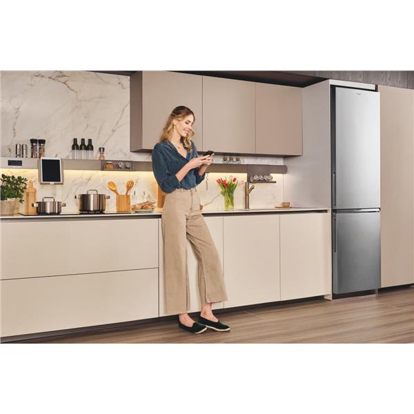 Frigorifero Candy CNCQ2T620EX Combinato Classe E Inox 2Metri