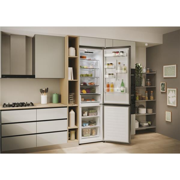 Frigorifero Candy CNCQ2T620EX Combinato Classe E Inox 2Metri