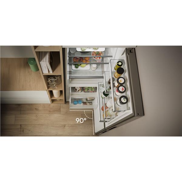 Frigorifero Candy CNCQ2T620EX Combinato Classe E Inox 2Metri