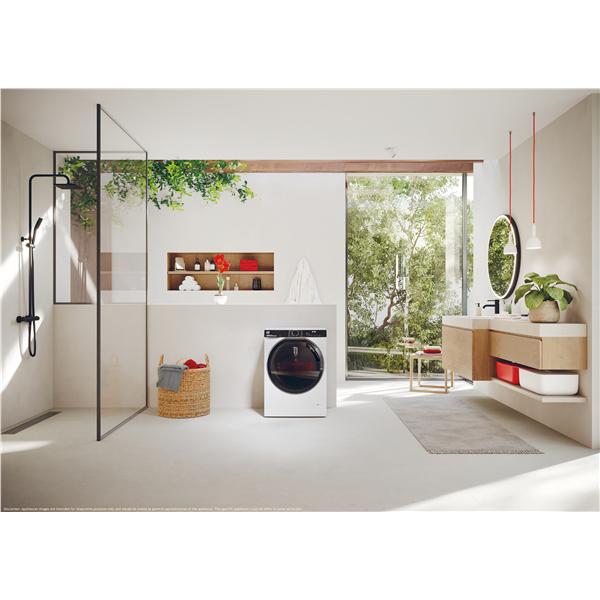 Lavasciuga Hoover H7D 6106MBC8-S Libera installazione 10 / 6 Kg 1600 RPM Classe D Controllo remoto avanzato e contenuti extra in App (Wi-Fi + BLE) Bianco