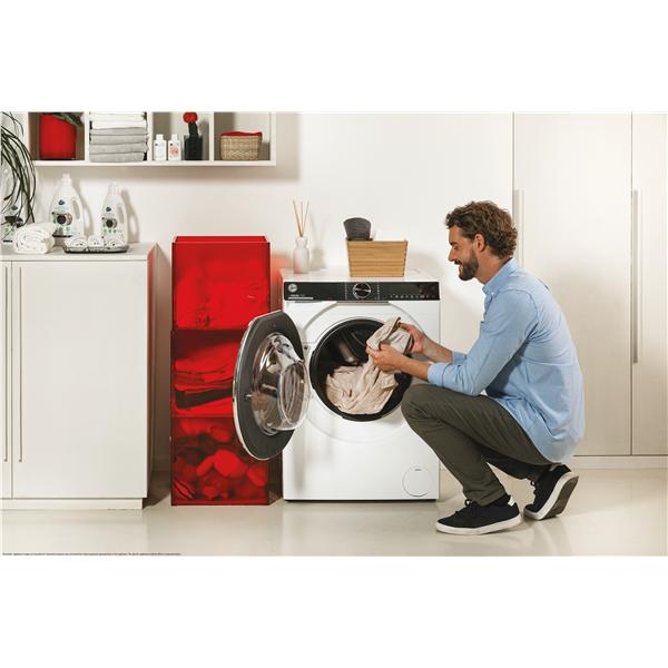 Lavasciuga Hoover H7D 6106MBC8-S Libera installazione 10 / 6 Kg 1600 RPM Classe D Controllo remoto avanzato e contenuti extra in App (Wi-Fi + BLE) Bianco