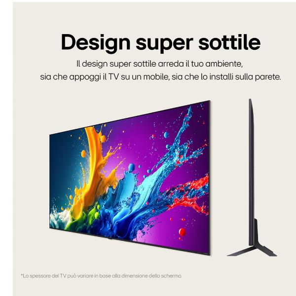 TV LG 75QNED80T6A.API 75" QNED 4K UHD WebOS 24 Colore Blu