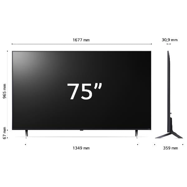 TV LG 75QNED80T6A.API 75" QNED 4K UHD WebOS 24 Colore Blu