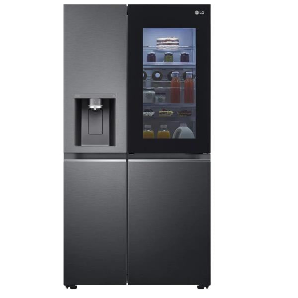 Frigorifero LG GSXV91MCAE Side by Side Classe E Nero InstaVieW