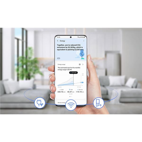 Frigorifero Samsung RT47CB662612ES Doppia Porta Bianco Classe E 70cm Nofrost