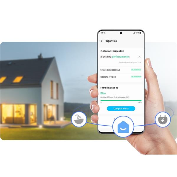 Frigorifero Samsung RF65DG960ESREF 4Porte Classe E Beverage Center 646L