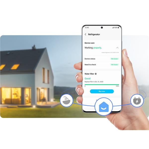 Frigorifero Samsung RF65DG9H0EB1EF 4 Porte FAMILY HUB Classe E Black