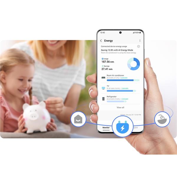 Frigorifero Samsung RF65DG9H0EB1EF 4 Porte FAMILY HUB Classe E Black