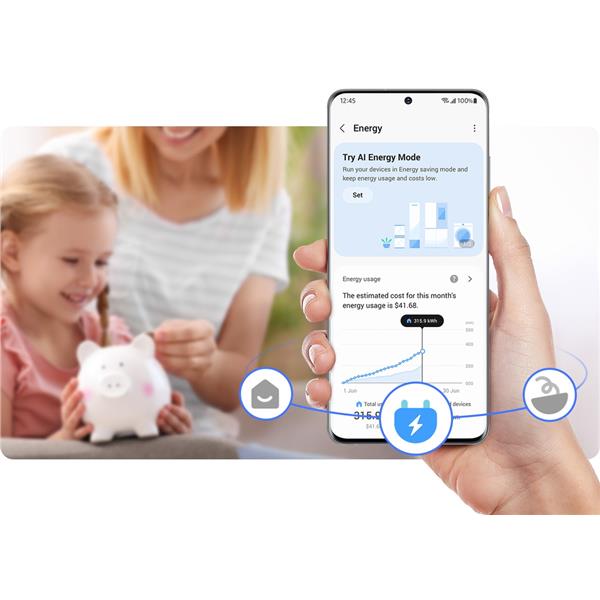 Frigorifero Samsung RB50DG602ES9EF Combinato 75cm Classe E