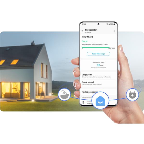 Frigorifero Samsung RB50DG602ES9EF Combinato 75cm Classe E