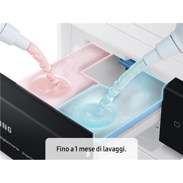 Lavatrice Samsung WW11DB8B95GBU3 11 kg Classe A Nera Autodose Ai Carica Frontale Vapore Digital Inverter