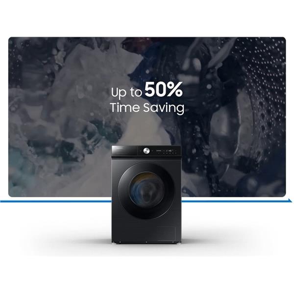 Lavatrice Samsung WW11DB8B95GBU3 11 kg Classe A Nera Autodose Ai Carica Frontale Vapore Digital Inverter