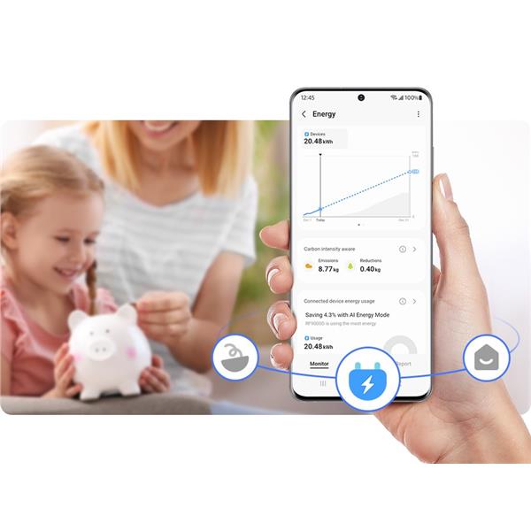 Frigorifero Samsung RT53DG7B14S9EF Doppia Porta Classe E Wifi Inox