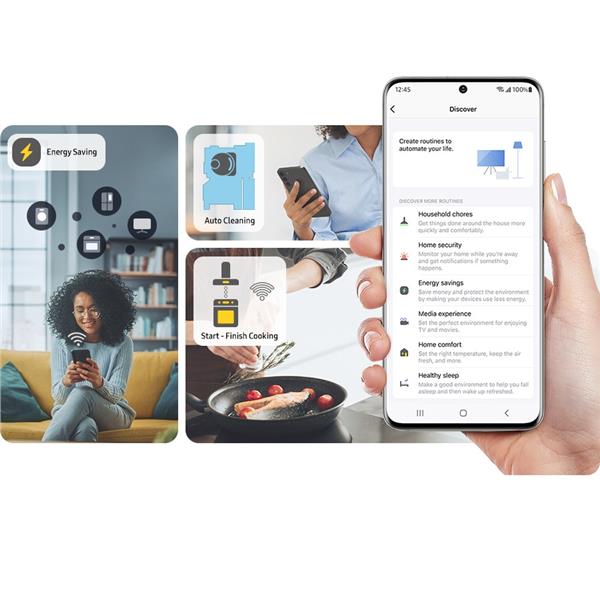 Frigorifero Samsung RT53DG7B14S9EF Doppia Porta Classe E Wifi Inox