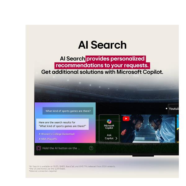 TV LG 43UA75006LA.API 43" 4K Super Upscaling AI UHD WebOS25