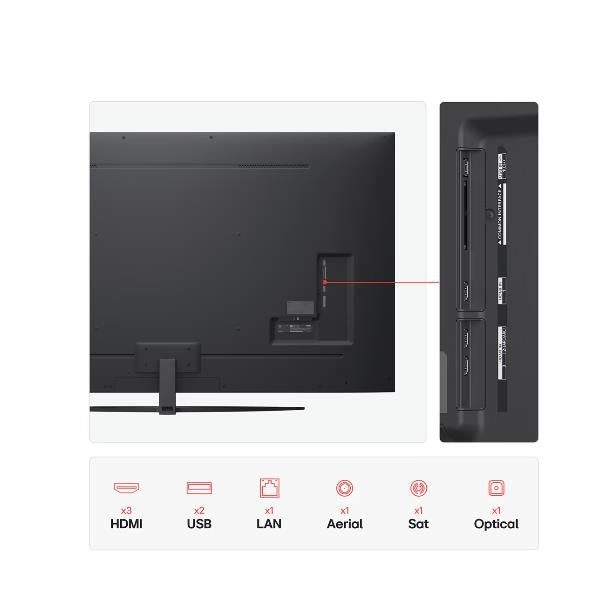 TV LG 55NANO81A6A.API 55" Nano81A 4K UHD WebOS25 Processore a7 Gen8 AI