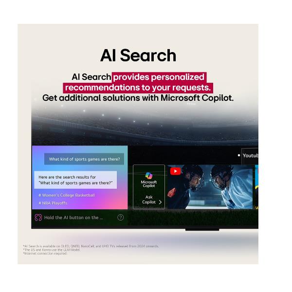 TV LG 55UA75006LA.API 55" 4K Super Upscaling AI LED UHD WebOS Processore a7 Gen8