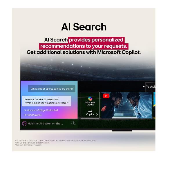 TV LG OLED48G56LS.API 48" Oled EVO G5 4K UHD evo AI 165 Hz Sistema Web OS