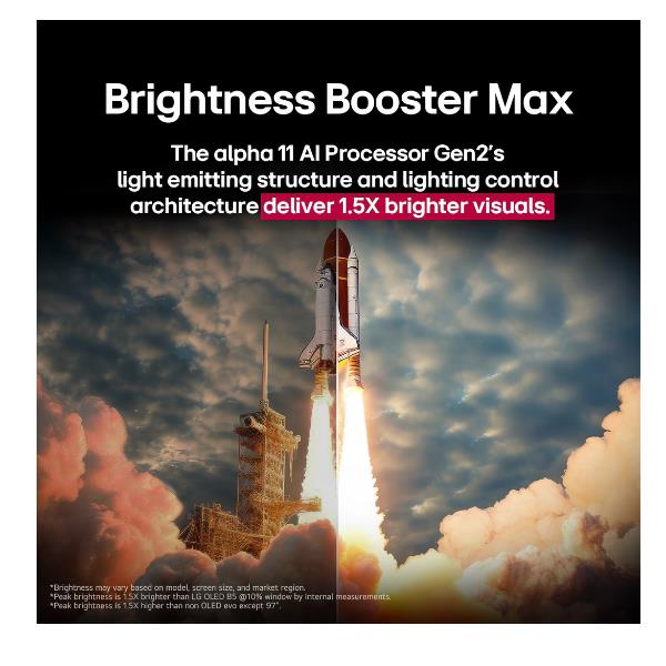 TV LG OLED48G56LS.API 48" Oled EVO G5 4K UHD evo AI 165 Hz Sistema Web OS