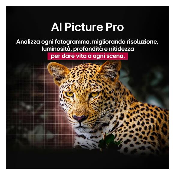 TV LG OLED42C55LA.API 42" OLED EVO 4K UHD WEBOS Processore a9 Gen8 con AI