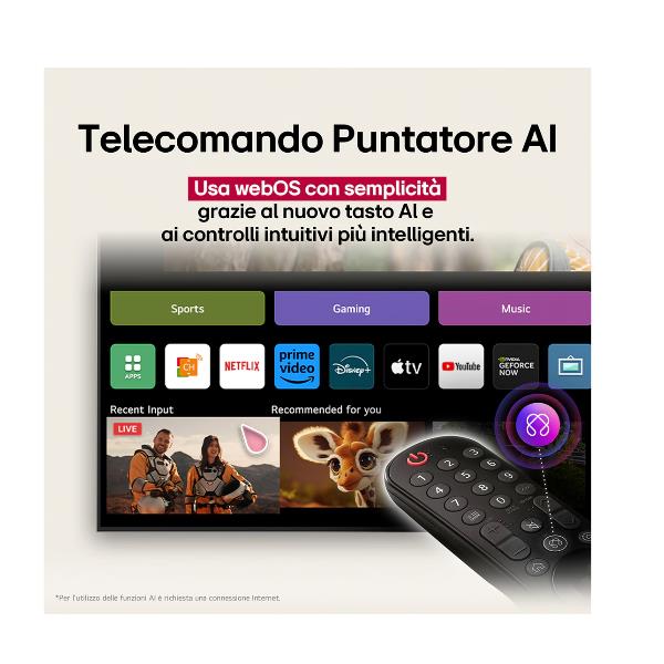 TV LG OLED55C55LA.API 55" OLED EVO AI C5 4K UHD WebOS2