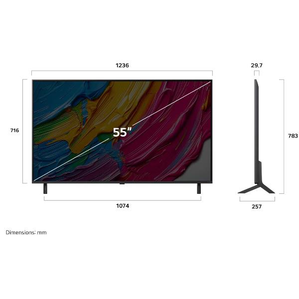 TV LG 55QNED80A6A.API 55" QNED 80A AI 4K UHD WebOS25