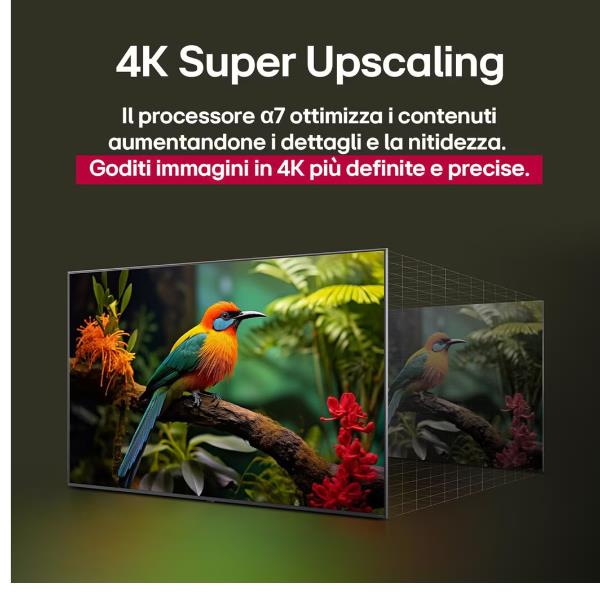 TV LG 50QNED80A6A.API Sistema WebOS Processore a7 50" 4K Ultra HD Display QNED