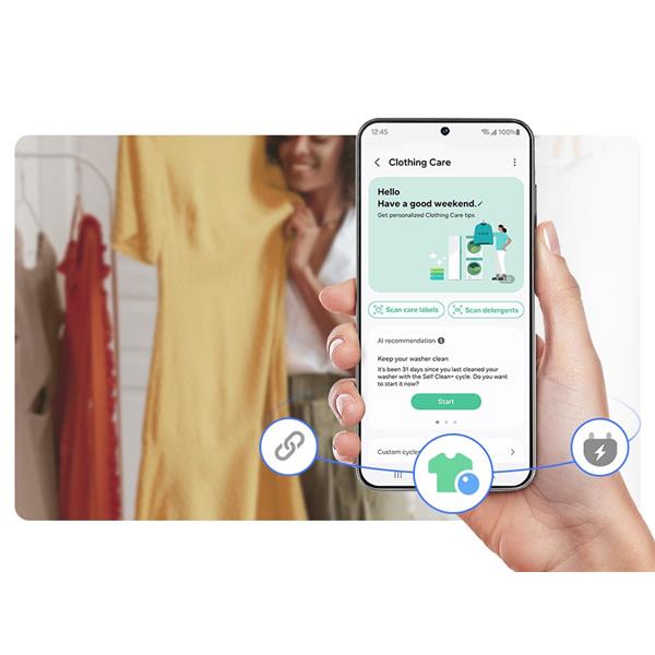 Lavatrice Samsung WF20DG8650BVU3 Carica Frontale 20kg Colore: Nero Classe A