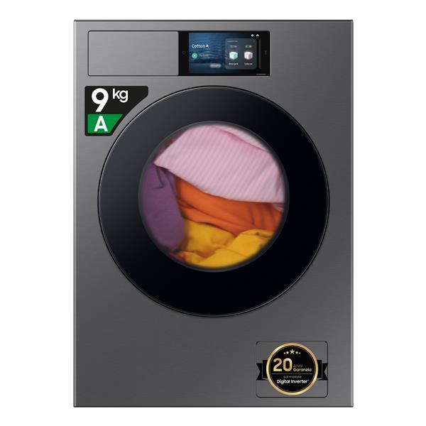 Lavatrice Samsung WF90F09C4SU3 Carica Frontale 9 Kg Classe A-55% Colore Dark Silver