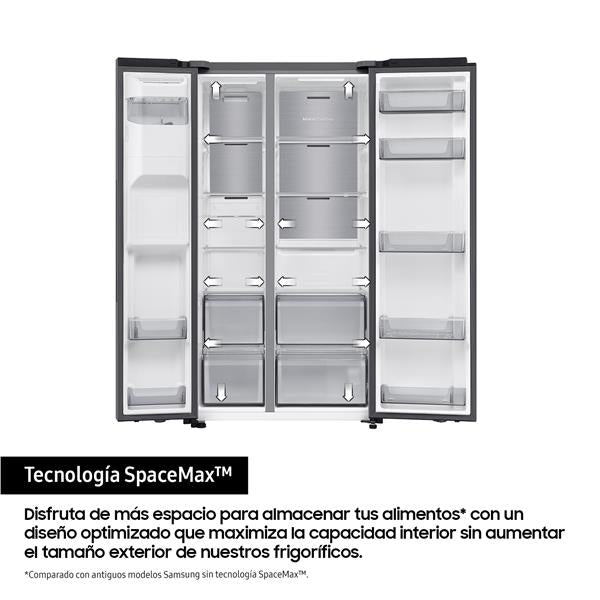 Frigorifero Samsung RS70F64KETEF Side By Side Classe E Inox