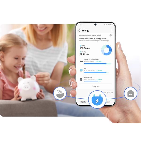 Frigorifero Samsung RS90F65EDTEF Side By Side Classe D Inox con Drink Dispenser