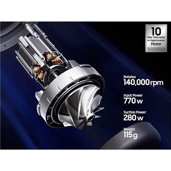 Aspirapolvere senza filo Samsung VS80F28DLP Bespoke Jet™ AI LITE pet 280W