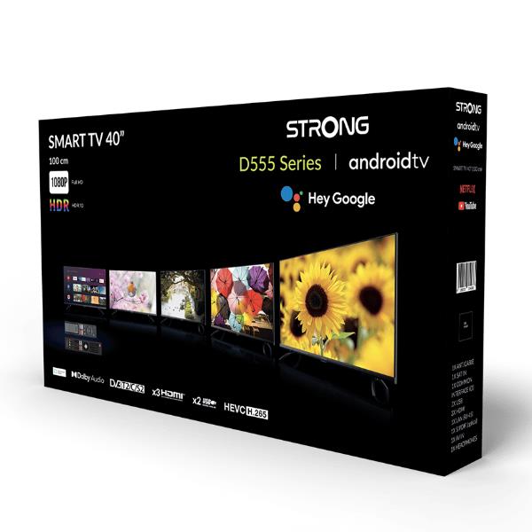 TV Strong SRT40FD5553 TV LED Full HD 40" Sistema Operativo Android Smart TV